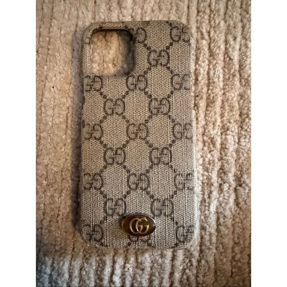 GUCCI GG LOGO OPHIDIA CASE I PHONE 12 I PHONE 13
